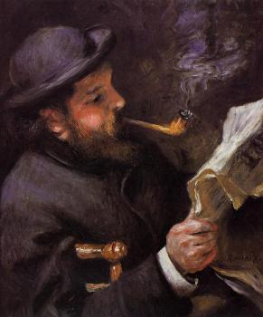 Pierre Auguste Renoir : Claude Monet Reading